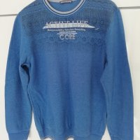 Мъжки Мек син пуловер , снимка 1 - Пуловери - 44461118