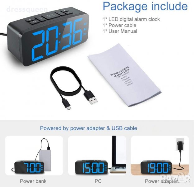 5230 Часовник с големи цифри , снимка 1