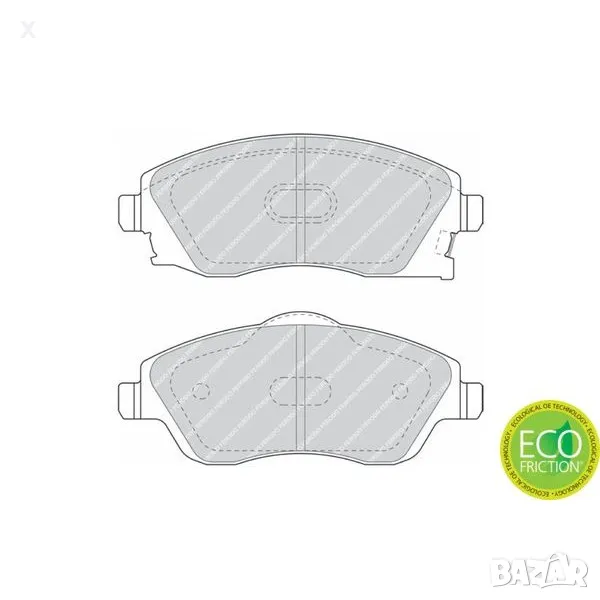 FERODO FSL1424 НАКЛАДКИ ПРЕДНИ OPEL Corsa C, Combo C, Meriva A, Tigra Twintop, 2000-2024 OE 1605081, снимка 1