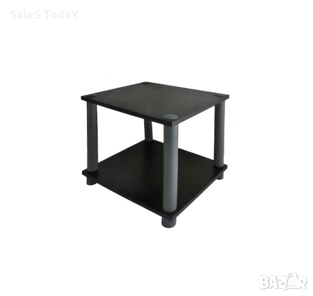 Масичка за кафе, Помощна маса, 34см, черен цвят, снимка 1