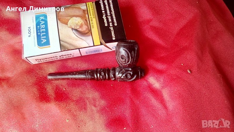 Страхотна дървена лула , снимка 1