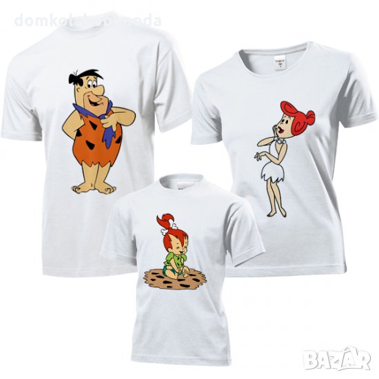 Комплект тениски Мама, Татко и Аз, 3 броя,Пълноцветна щампа, Не се бели , снимка 1