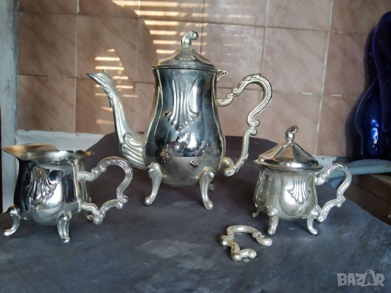 посребрен бароков сервиз, снимка 1