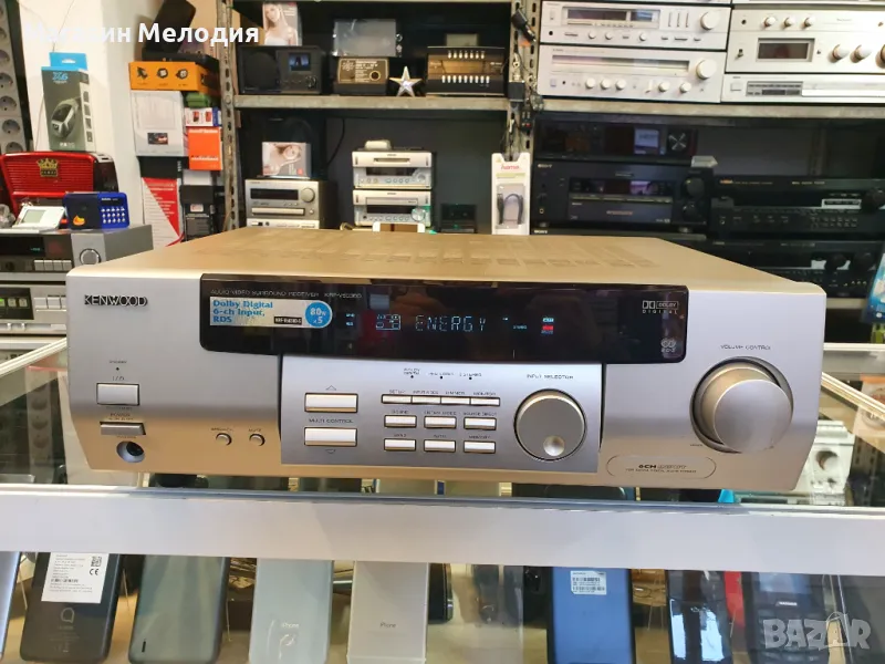Ресийвър Kenwood KRF-V5030D Две по 80 вата на 4 ома. В отлично техническо и визуално състояние., снимка 1