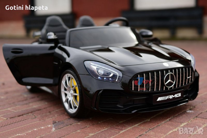 Акумулаторен джип двуместен Mercedes GT R Licensed 2X12V ,MP4, с меки гуми, снимка 1