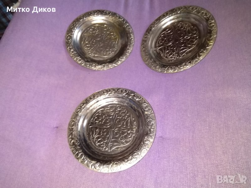 Метални чинийки Фи 115мм-3броя, снимка 1