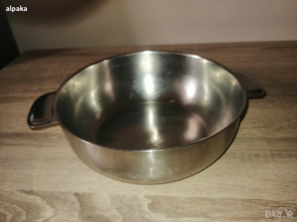 Продавам българска купа с дръжки на хром силистра, снимка 1