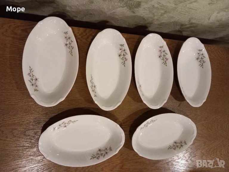Елипсовидни порцеланови чинийки , снимка 1