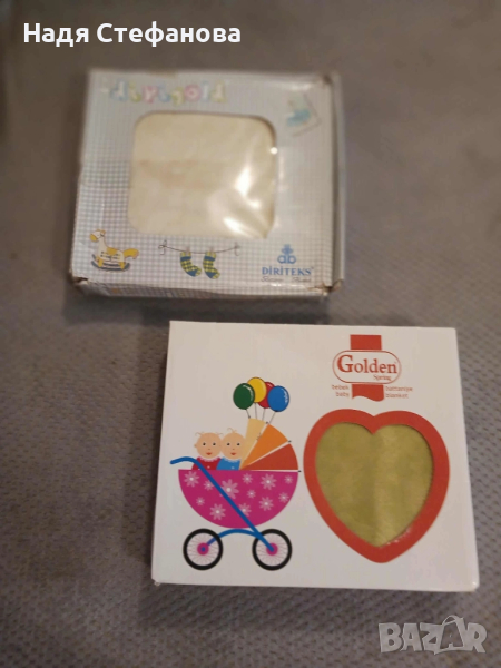 Меко бебешко одеяло 120 см на 100 см - 2 броя, снимка 1