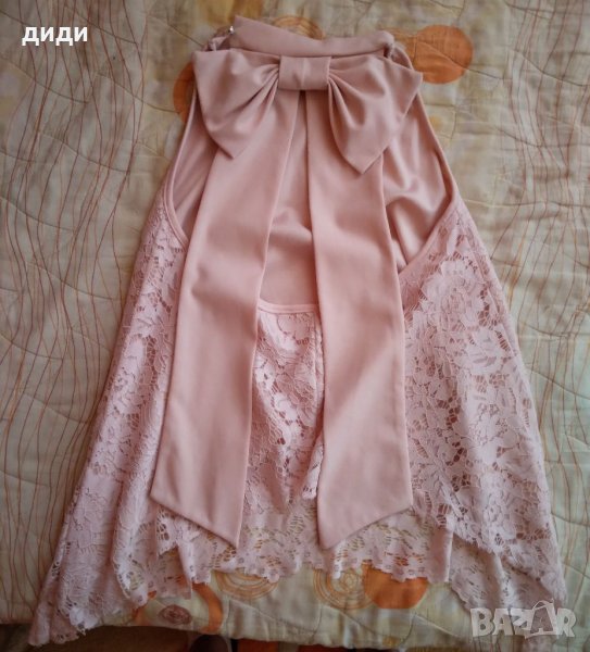 Дантелен топ с гол гръб с панделка , снимка 1