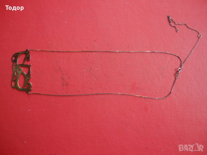 Страхотно позлатено сребърно колие 925, снимка 1