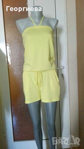 Жълт гащеризон, с джобове🍀🌹S,M(36-38)🍀🌹арт.489, снимка 1