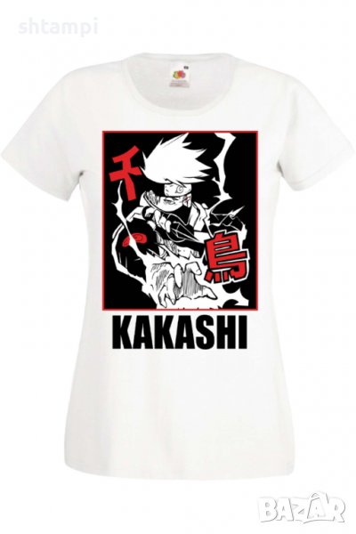 Дамска тениска Аниме Манга Naruto Hatake Kakashi 04 Chidori,Анимация,игра,Празник,Повод., снимка 1