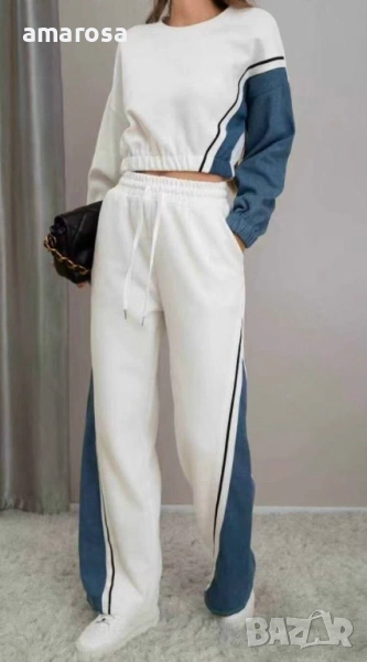 Дамски екип с акцент деним – стил и комфорт в едно!, снимка 1