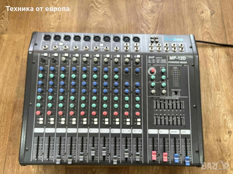 пулт смесител с вграден усилвател 1100 w, снимка 1