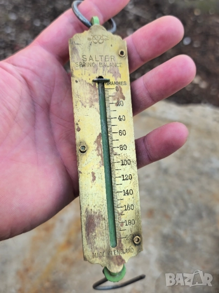 Стар пружинен баланс Salter за тегло в грамове, снимка 1