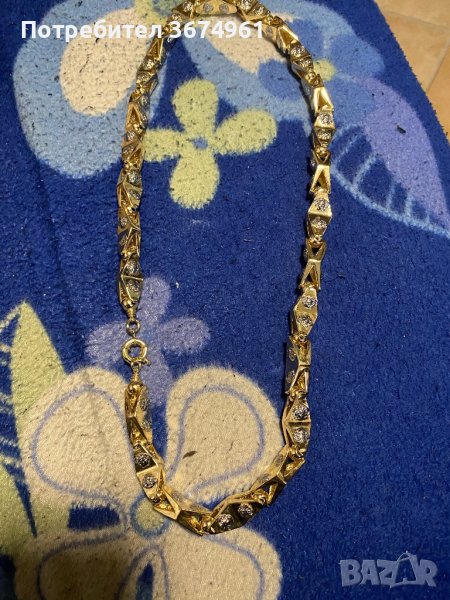 Златен ланец позлатен, снимка 1