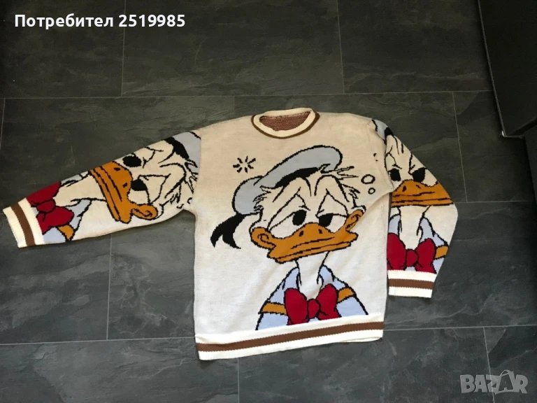 Топъл Пуловер - Патока Доналд Дък, снимка 1