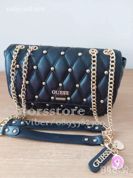 Луксозна Черна чанта Guess -SG-T12, снимка 1