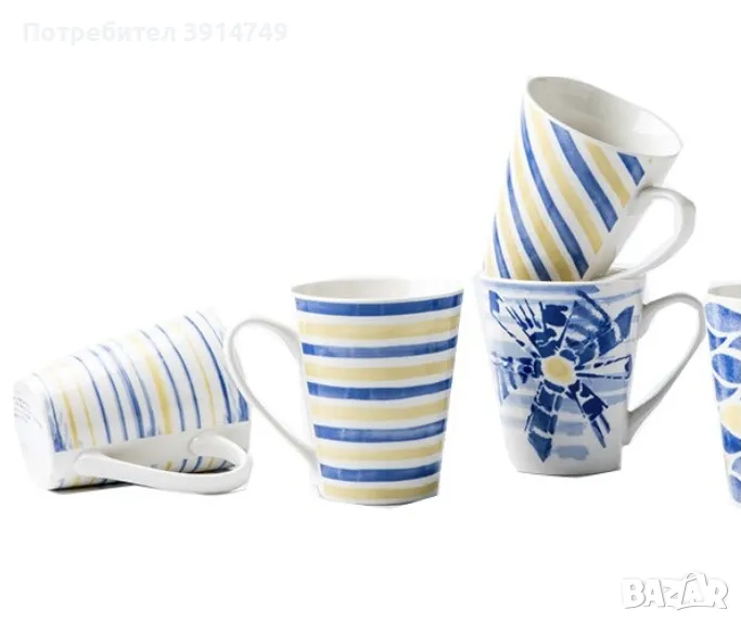 Комплект 4 чаши керамика 320 мл *НОВИ*, снимка 1