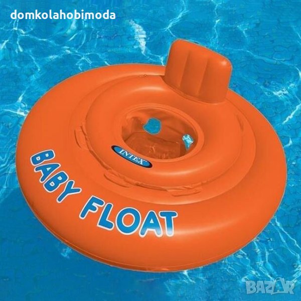 Надуваем пояс-седалка INTEX, 12-24 мес,76см. 4 въздушни камери за допълнителна безопасност, снимка 1