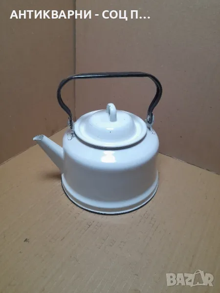 Соц Стар Емайлиран Чайник., снимка 1