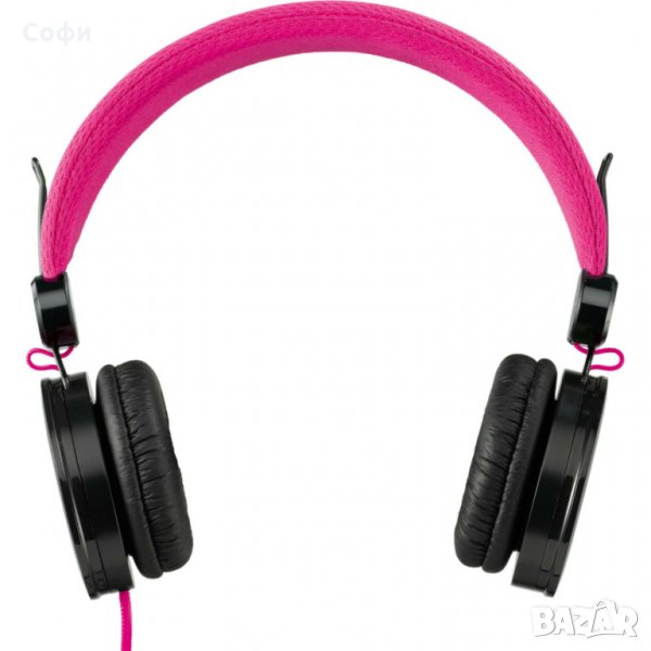 Слушалки Star Q, Черно/Розово, снимка 1