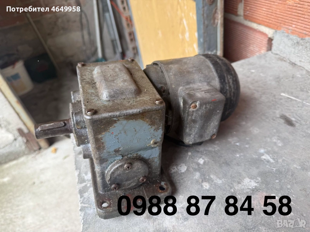 Продавам трифазен мотор със редуктор, снимка 1