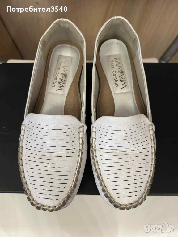 Бели мокасини Ramarim, снимка 1