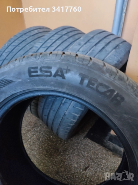 Продавам 4 броя, много хубави летни гуми. Марка Esa Tecar .  Размер 225/55/17., снимка 1