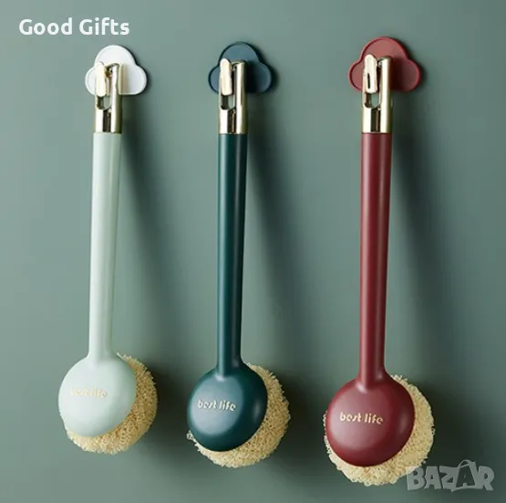 Открийте нашата универсална четка за съдове със сменяеми глави, основен инструмент за ефективно почи, снимка 1