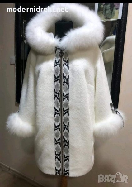Дамско елегантно палто с лисица код 322, снимка 1