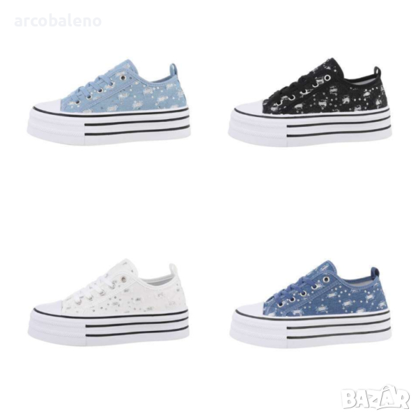 Дамски ниски кецове, 4цвята , снимка 1