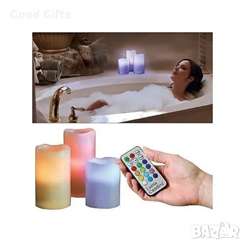Luma Candles 3 бр. LED Релаксиращи Свещи, снимка 1