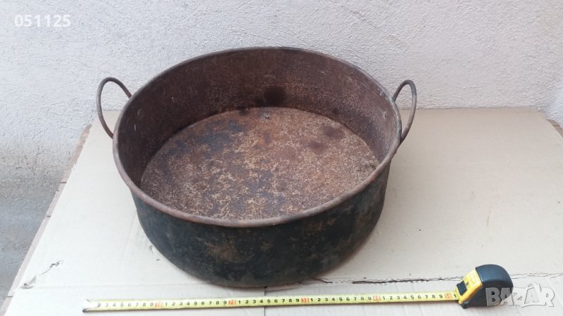 стара масивна метална тава , снимка 1