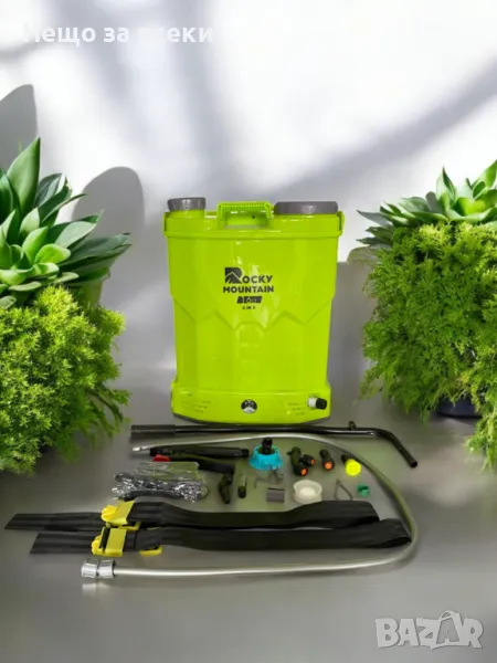 Пръскачка акумулаторна 16литра 2 в 1 с 5 дюзи, снимка 1
