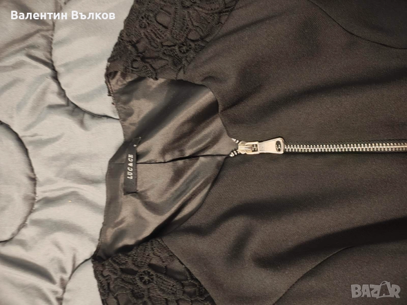 Черна женска блуза S, снимка 1