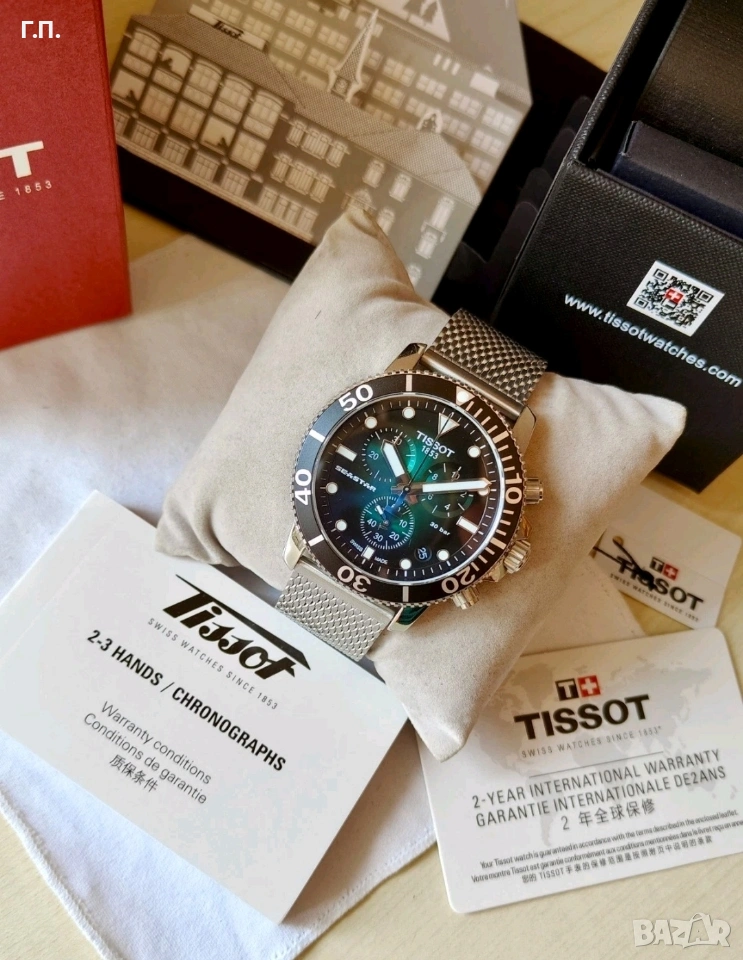 Мъжки часовник Tissot Seastar 1000 T-Sport Steel Chronograph, снимка 1