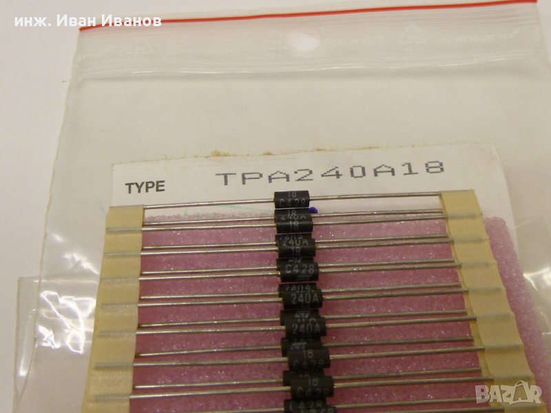 TPA240B18 - 240V, 300mA  bidirectional transient voltage suppressor, снимка 1