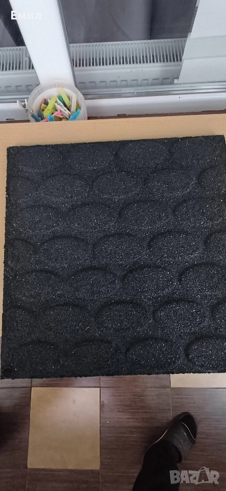 Подови гумени плочи 39/39/1.5см., снимка 1