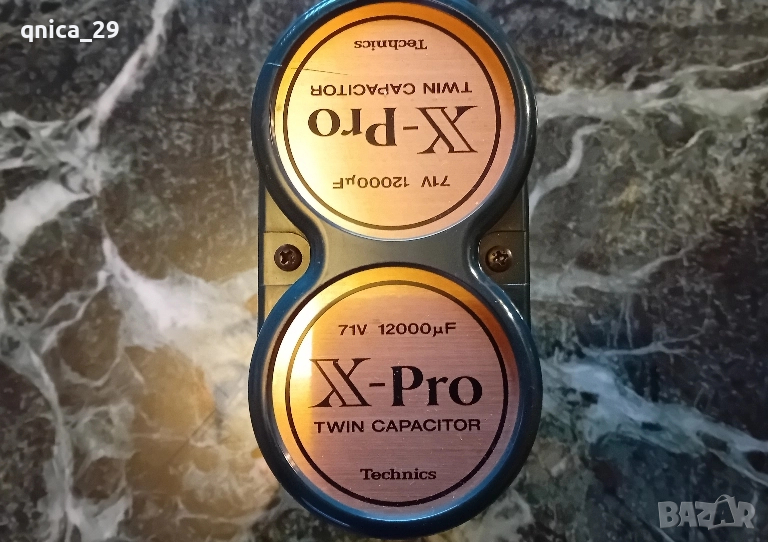 Technics X-Pro 12000mf 71v двоен кондензатор, снимка 1