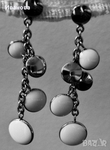 Продава сребърни обеци с опал, снимка 1