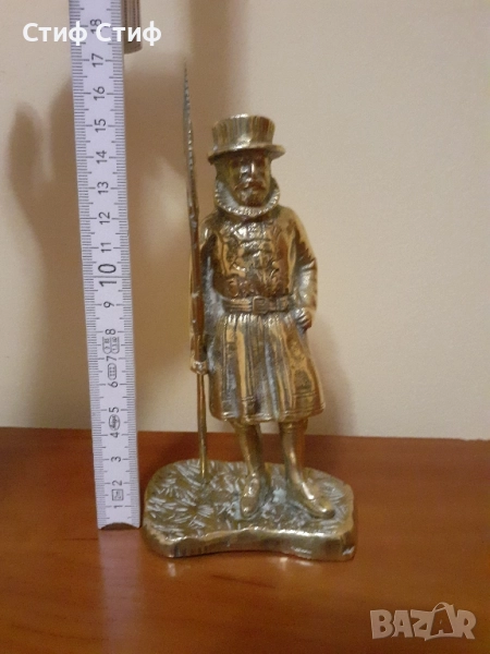 Стара месингова фигура, снимка 1