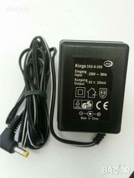 Адаптерно захранване Kings 35G-6-200 ​Изход: 6V, 200mA, снимка 1