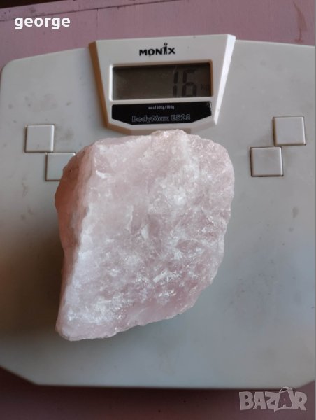 Розов кварц - необработен : произход Мозамбик - 1600 грама, снимка 1