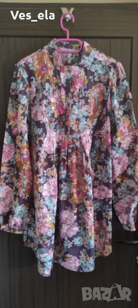 дълга памучна свежа риза/туника, снимка 1