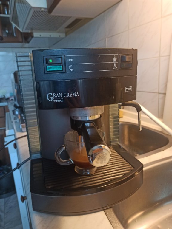 Кафе машина Саеко Гран крема с ръкохватка с крема диск, работи отлично и  прави хубаво кафе с каймак в Кафемашини в гр. София - ID36997161 — Bazar.bg
