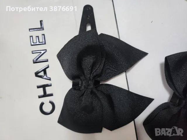 Елегантни шноли за коса Chanel панделки , снимка 3 - Аксесоари за коса - 48146097