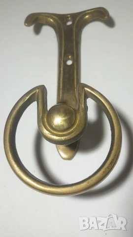 Лот 3 месингови закачалки за дрехи, снимка 6 - Закачалки - 51424834