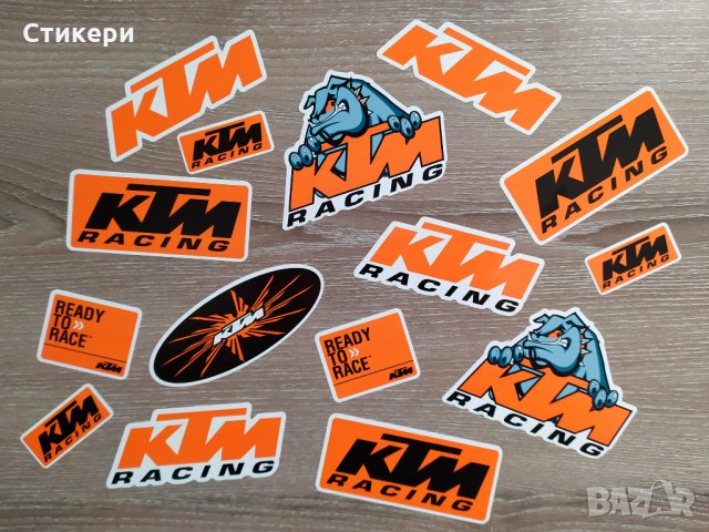 Стикери КТМ KTM емблеми лога - 15 бр. общо Sticker , снимка 1 - Аксесоари и консумативи - 29728167